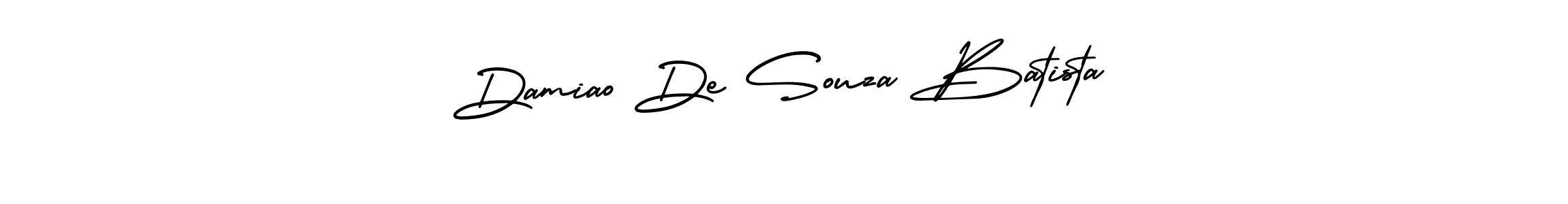 Make a beautiful signature design for name Damiao De Souza Batista. With this signature (AmerikaSignatureDemo-Regular) style, you can create a handwritten signature for free. Damiao De Souza Batista signature style 3 images and pictures png