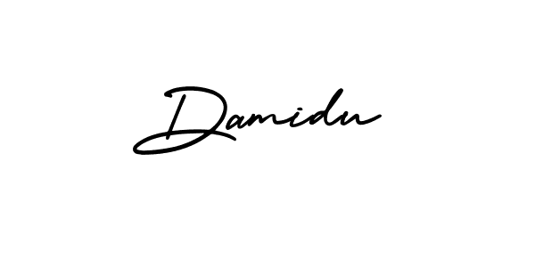 Damidu stylish signature style. Best Handwritten Sign (AmerikaSignatureDemo-Regular) for my name. Handwritten Signature Collection Ideas for my name Damidu. Damidu signature style 3 images and pictures png