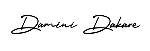 Give your name Damini Dakare an exquisite flair with the AmerikaSignatureDemo-Regular script font. Ideal for contracts, resumes, and formal letterheads. Damini Dakare signature style 3 images and pictures png
