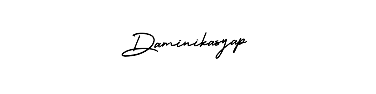 Also we have Daminikasyap name is the best signature style. Create professional handwritten signature collection using AmerikaSignatureDemo-Regular autograph style. Daminikasyap signature style 3 images and pictures png