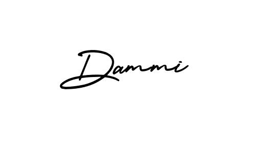 Make a beautiful signature design for name Dammi. With this signature (AmerikaSignatureDemo-Regular) style, you can create a handwritten signature for free. Dammi signature style 3 images and pictures png