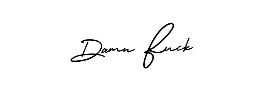 Design your own signature with our free online signature maker. With this signature software, you can create a handwritten (AmerikaSignatureDemo-Regular) signature for name Damn Fuck. Damn Fuck signature style 3 images and pictures png