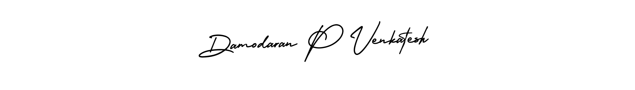 Damodaran P Venkatesh stylish signature style. Best Handwritten Sign (AmerikaSignatureDemo-Regular) for my name. Handwritten Signature Collection Ideas for my name Damodaran P Venkatesh. Damodaran P Venkatesh signature style 3 images and pictures png