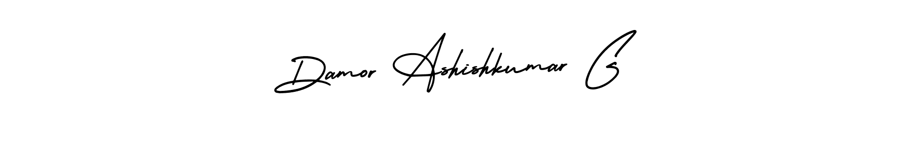 Make a short Damor Ashishkumar G signature style. Manage your documents anywhere anytime using AmerikaSignatureDemo-Regular. Create and add eSignatures, submit forms, share and send files easily. Damor Ashishkumar G signature style 3 images and pictures png