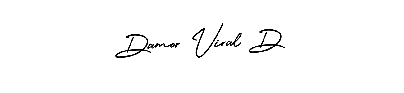 This is the best signature style for the Damor Viral D name. Also you like these signature font (AmerikaSignatureDemo-Regular). Mix name signature. Damor Viral D signature style 3 images and pictures png
