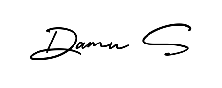 Explore multiple handwriting variations for Damu S including this stunning AmerikaSignatureDemo-Regular design. Free to use across all platforms. Damu S signature style 3 images and pictures png