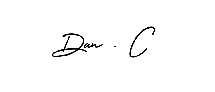 Dan . C stylish signature style. Best Handwritten Sign (AmerikaSignatureDemo-Regular) for my name. Handwritten Signature Collection Ideas for my name Dan . C. Dan . C signature style 3 images and pictures png