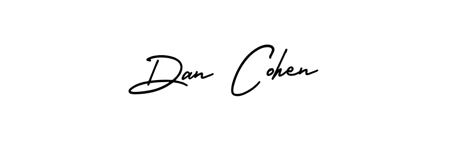 How to make Dan Cohen name signature. Use AmerikaSignatureDemo-Regular style for creating short signs online. This is the latest handwritten sign. Dan Cohen signature style 3 images and pictures png