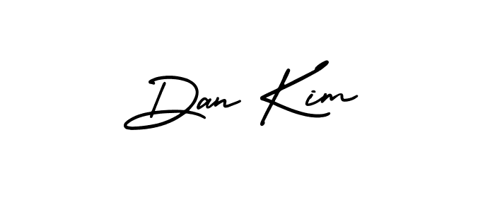 Dan Kim stylish signature style. Best Handwritten Sign (AmerikaSignatureDemo-Regular) for my name. Handwritten Signature Collection Ideas for my name Dan Kim. Dan Kim signature style 3 images and pictures png