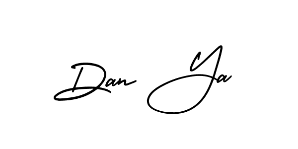 Use a signature maker to create a handwritten signature online. With this signature software, you can design (AmerikaSignatureDemo-Regular) your own signature for name Dan Ya. Dan Ya signature style 3 images and pictures png