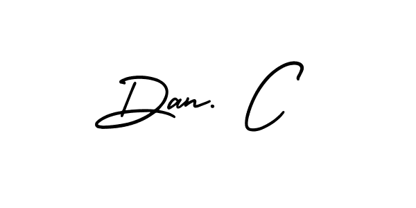 How to make Dan. C name signature. Use AmerikaSignatureDemo-Regular style for creating short signs online. This is the latest handwritten sign. Dan. C signature style 3 images and pictures png