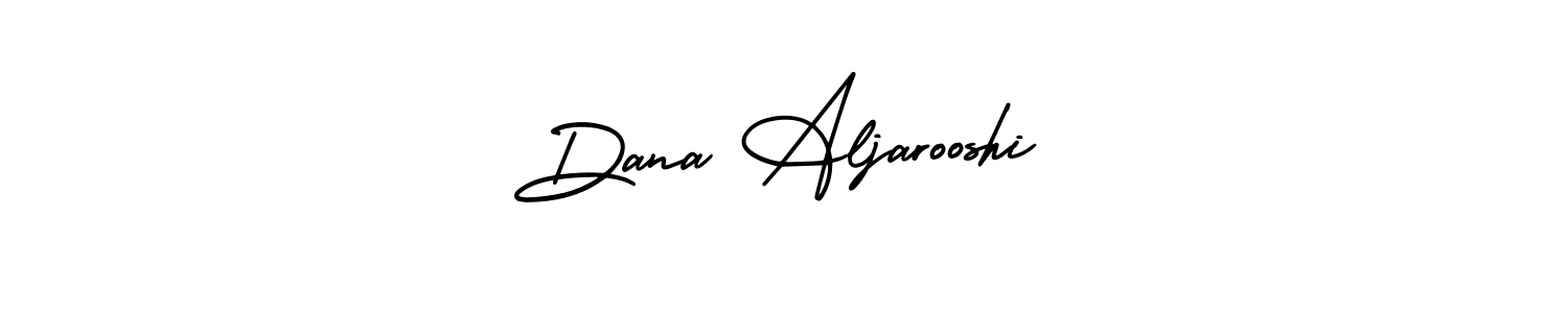 AmerikaSignatureDemo-Regular is a professional signature style that is perfect for those who want to add a touch of class to their signature. It is also a great choice for those who want to make their signature more unique. Get Dana Aljarooshi name to fancy signature for free. Dana Aljarooshi signature style 3 images and pictures png