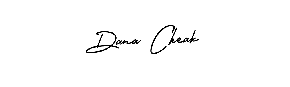 You should practise on your own different ways (AmerikaSignatureDemo-Regular) to write your name (Dana Cheak) in signature. don't let someone else do it for you. Dana Cheak signature style 3 images and pictures png
