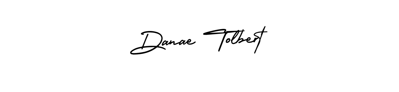 Create a beautiful signature design for name Danae Tolbert. With this signature (AmerikaSignatureDemo-Regular) fonts, you can make a handwritten signature for free. Danae Tolbert signature style 3 images and pictures png