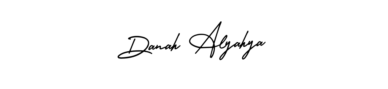 Danah Alyahya stylish signature style. Best Handwritten Sign (AmerikaSignatureDemo-Regular) for my name. Handwritten Signature Collection Ideas for my name Danah Alyahya. Danah Alyahya signature style 3 images and pictures png
