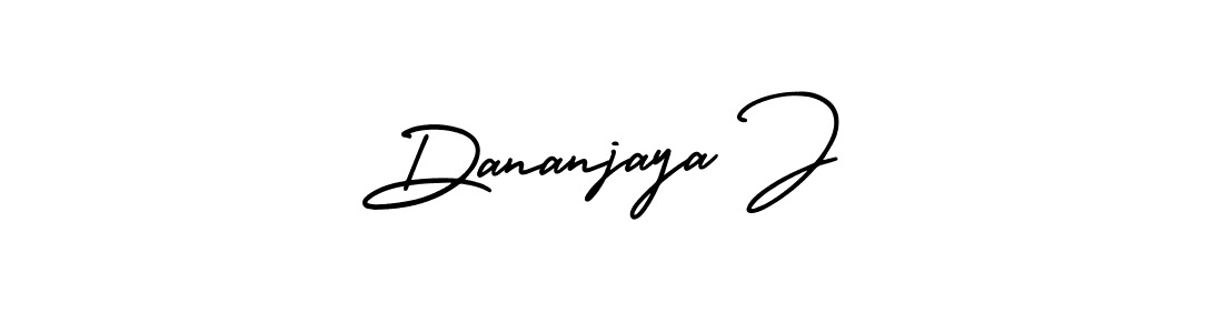 How to Draw Dananjaya J signature style? AmerikaSignatureDemo-Regular is a latest design signature styles for name Dananjaya J. Dananjaya J signature style 3 images and pictures png