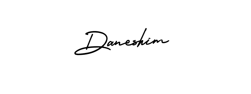 This is the best signature style for the Daneshim name. Also you like these signature font (AmerikaSignatureDemo-Regular). Mix name signature. Daneshim signature style 3 images and pictures png