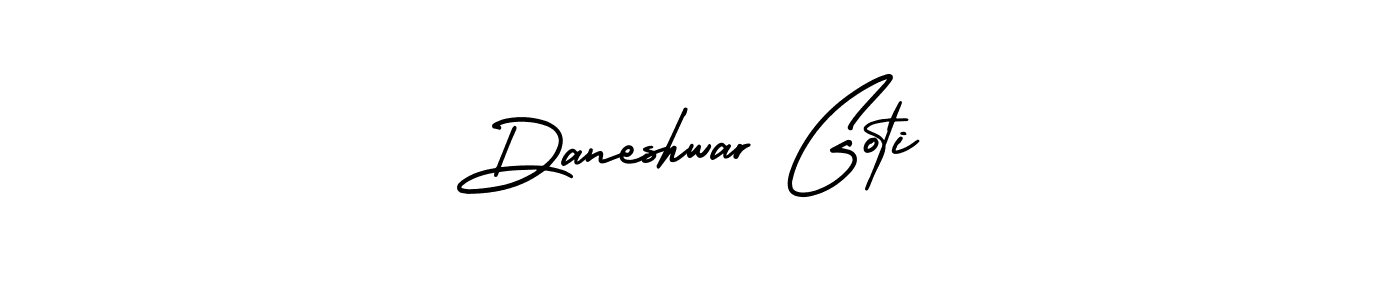 You can use this online signature creator to create a handwritten signature for the name Daneshwar Goti. This is the best online autograph maker. Daneshwar Goti signature style 3 images and pictures png