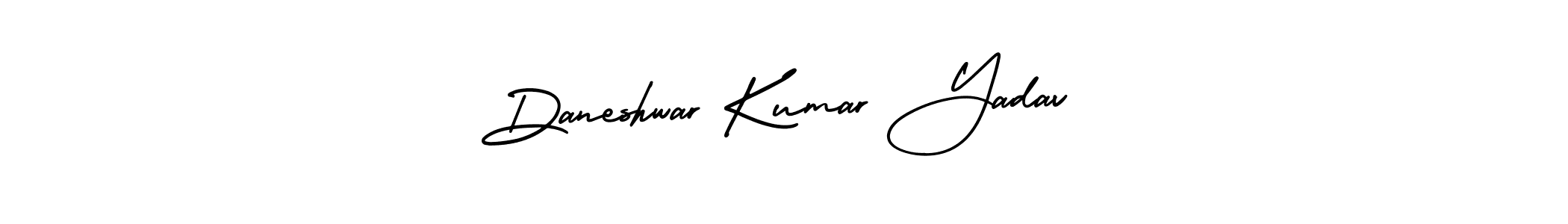 It looks lik you need a new signature style for name Daneshwar Kumar Yadav. Design unique handwritten (AmerikaSignatureDemo-Regular) signature with our free signature maker in just a few clicks. Daneshwar Kumar Yadav signature style 3 images and pictures png