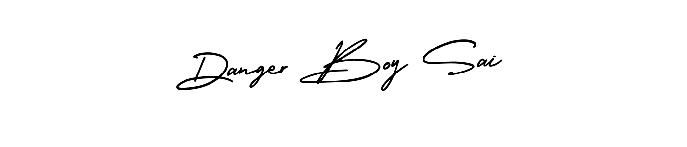 Similarly AmerikaSignatureDemo-Regular is the best handwritten signature design. Signature creator online .You can use it as an online autograph creator for name Danger Boy Sai. Danger Boy Sai signature style 3 images and pictures png