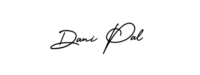 The best way (AmerikaSignatureDemo-Regular) to make a short signature is to pick only two or three words in your name. The name Dani Pal include a total of six letters. For converting this name. Dani Pal signature style 3 images and pictures png
