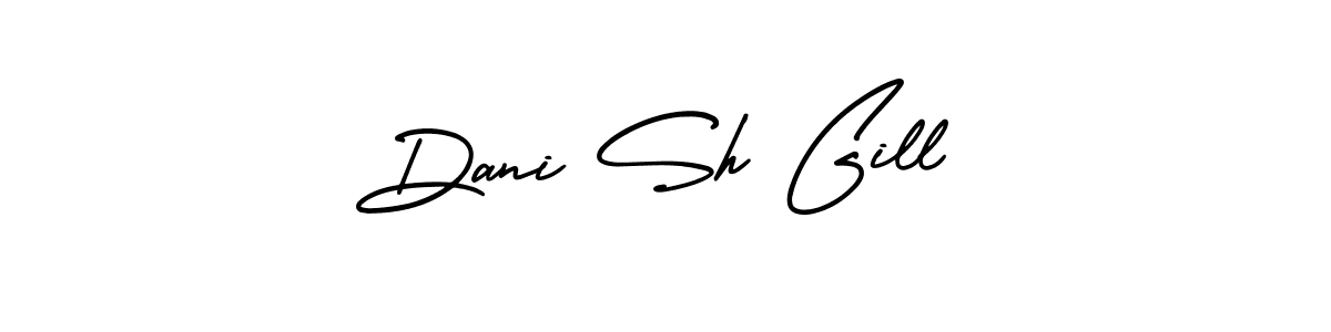 See photos of Dani Sh Gill official signature by Spectra . Check more albums & portfolios. Read reviews & check more about AmerikaSignatureDemo-Regular font. Dani Sh Gill signature style 3 images and pictures png
