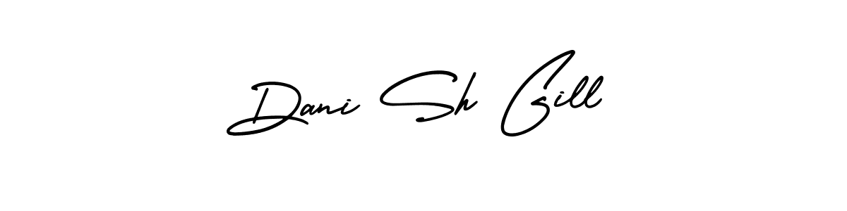 Also You can easily find your signature by using the search form. We will create Dani Sh Gill name handwritten signature images for you free of cost using AmerikaSignatureDemo-Regular sign style. Dani Sh Gill signature style 3 images and pictures png