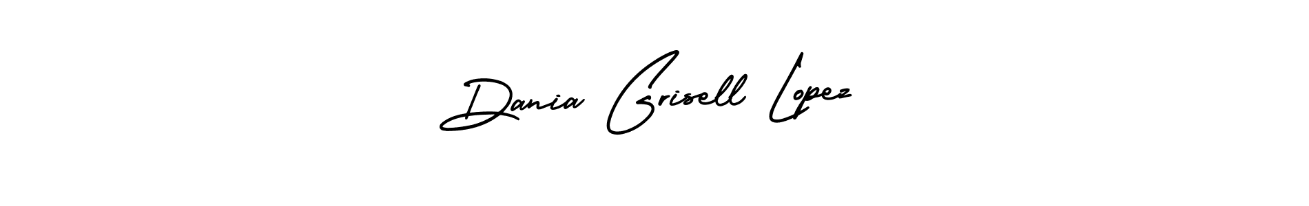 Dania Grisell Lopez stylish signature style. Best Handwritten Sign (AmerikaSignatureDemo-Regular) for my name. Handwritten Signature Collection Ideas for my name Dania Grisell Lopez. Dania Grisell Lopez signature style 3 images and pictures png