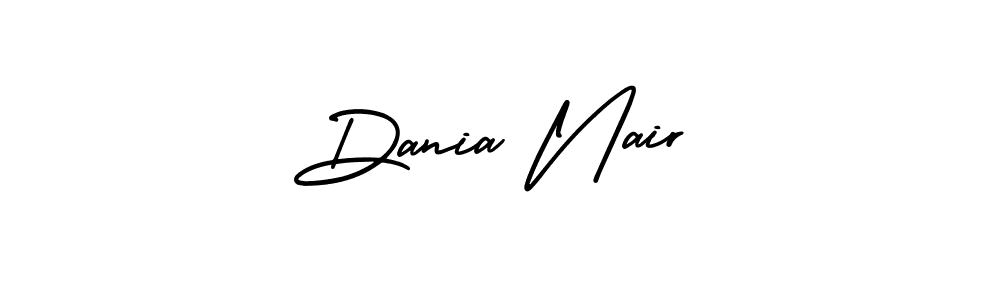 It looks lik you need a new signature style for name Dania Nair. Design unique handwritten (AmerikaSignatureDemo-Regular) signature with our free signature maker in just a few clicks. Dania Nair signature style 3 images and pictures png
