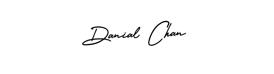 This is the best signature style for the Danial Chan name. Also you like these signature font (AmerikaSignatureDemo-Regular). Mix name signature. Danial Chan signature style 3 images and pictures png