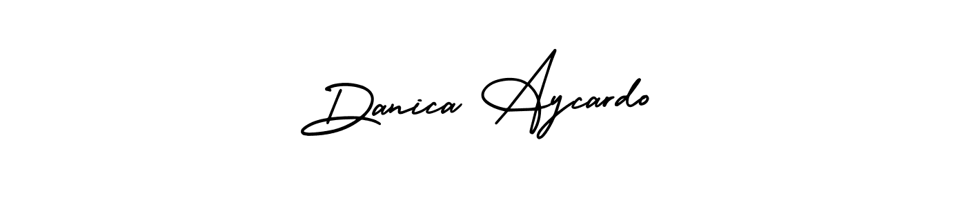 Also You can easily find your signature by using the search form. We will create Danica Aycardo name handwritten signature images for you free of cost using AmerikaSignatureDemo-Regular sign style. Danica Aycardo signature style 3 images and pictures png