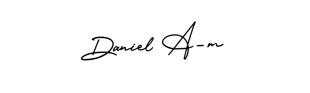 Create a beautiful signature design for name Daniel A-m. With this signature (AmerikaSignatureDemo-Regular) fonts, you can make a handwritten signature for free. Daniel A-m signature style 3 images and pictures png