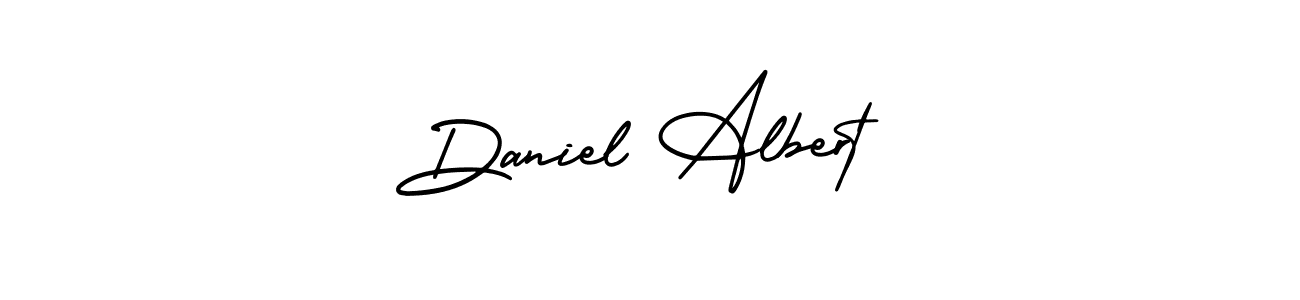 AmerikaSignatureDemo-Regular is a professional signature style that is perfect for those who want to add a touch of class to their signature. It is also a great choice for those who want to make their signature more unique. Get Daniel Albert name to fancy signature for free. Daniel Albert signature style 3 images and pictures png