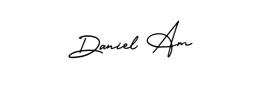 How to Draw Daniel Am signature style? AmerikaSignatureDemo-Regular is a latest design signature styles for name Daniel Am. Daniel Am signature style 3 images and pictures png