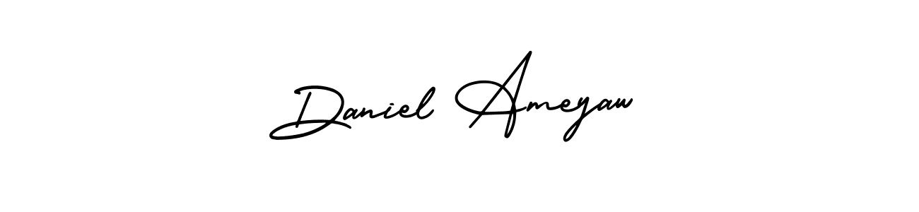 How to make Daniel Ameyaw name signature. Use AmerikaSignatureDemo-Regular style for creating short signs online. This is the latest handwritten sign. Daniel Ameyaw signature style 3 images and pictures png