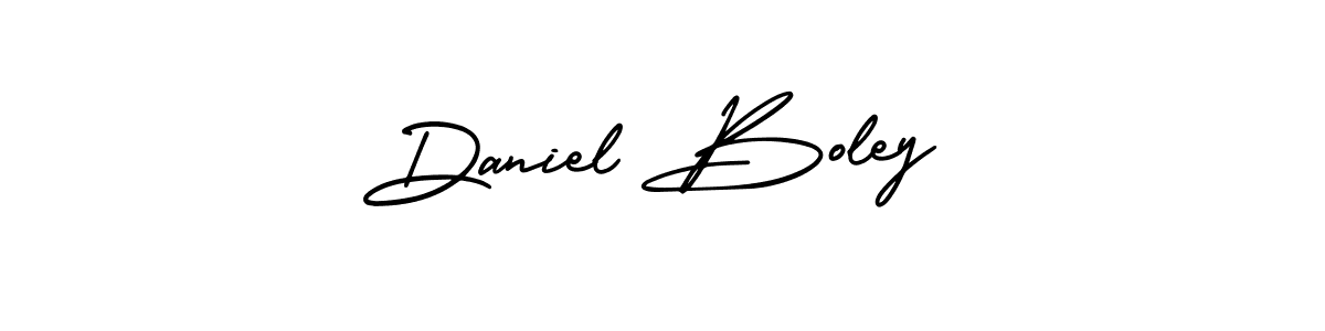 How to make Daniel Boley name signature. Use AmerikaSignatureDemo-Regular style for creating short signs online. This is the latest handwritten sign. Daniel Boley signature style 3 images and pictures png