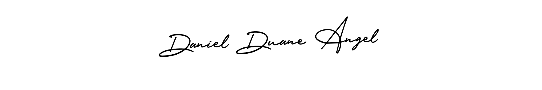 This is the best signature style for the Daniel Duane Angel name. Also you like these signature font (AmerikaSignatureDemo-Regular). Mix name signature. Daniel Duane Angel signature style 3 images and pictures png