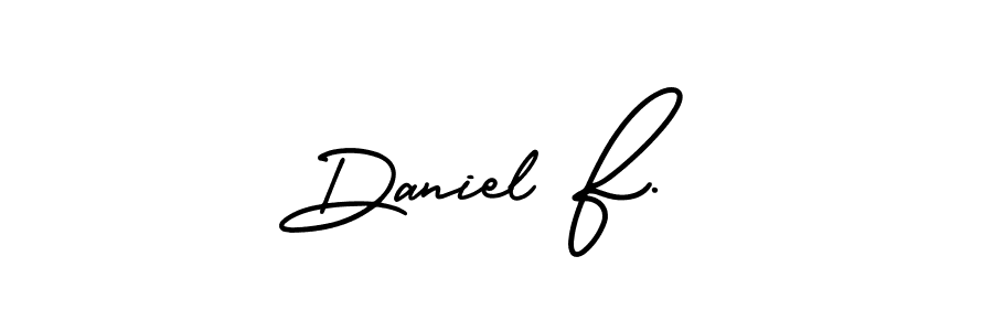 Make a beautiful signature design for name Daniel F.. With this signature (AmerikaSignatureDemo-Regular) style, you can create a handwritten signature for free. Daniel F. signature style 3 images and pictures png