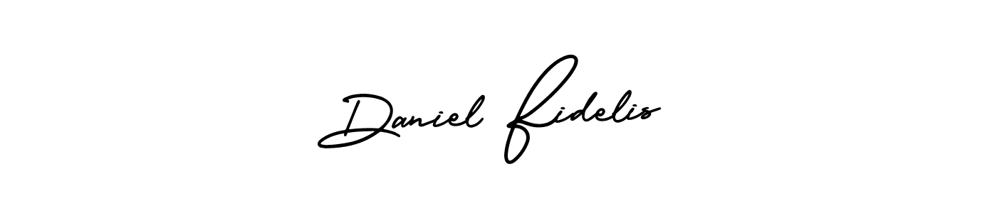 AmerikaSignatureDemo-Regular is a professional signature style that is perfect for those who want to add a touch of class to their signature. It is also a great choice for those who want to make their signature more unique. Get Daniel Fidelis name to fancy signature for free. Daniel Fidelis signature style 3 images and pictures png