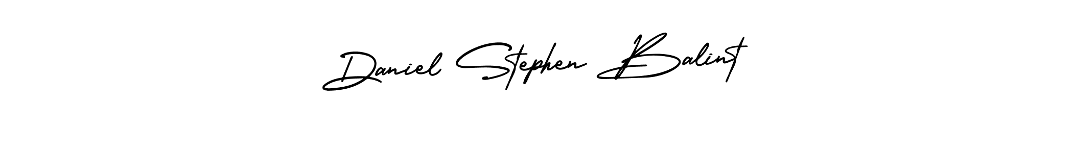 This is the best signature style for the Daniel Stephen Balint name. Also you like these signature font (AmerikaSignatureDemo-Regular). Mix name signature. Daniel Stephen Balint signature style 3 images and pictures png