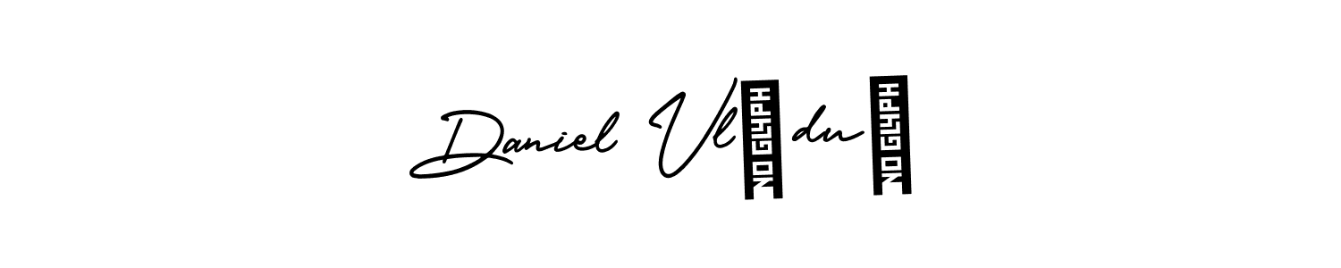 Use a signature maker to create a handwritten signature online. With this signature software, you can design (AmerikaSignatureDemo-Regular) your own signature for name Daniel VlĂduȚ. Daniel VlĂduȚ signature style 3 images and pictures png
