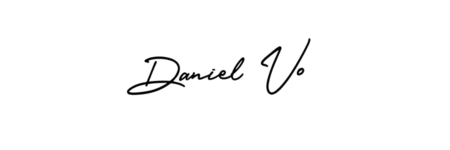 Daniel Vo stylish signature style. Best Handwritten Sign (AmerikaSignatureDemo-Regular) for my name. Handwritten Signature Collection Ideas for my name Daniel Vo. Daniel Vo signature style 3 images and pictures png