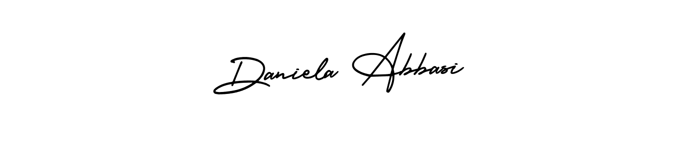 See photos of Daniela Abbasi official signature by Spectra . Check more albums & portfolios. Read reviews & check more about AmerikaSignatureDemo-Regular font. Daniela Abbasi signature style 3 images and pictures png