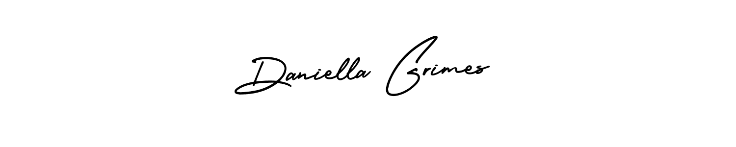 Create a beautiful signature design for name Daniella Grimes. With this signature (AmerikaSignatureDemo-Regular) fonts, you can make a handwritten signature for free. Daniella Grimes signature style 3 images and pictures png