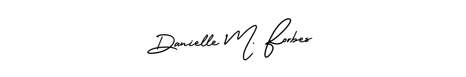 Danielle M. Forbes stylish signature style. Best Handwritten Sign (AmerikaSignatureDemo-Regular) for my name. Handwritten Signature Collection Ideas for my name Danielle M. Forbes. Danielle M. Forbes signature style 3 images and pictures png