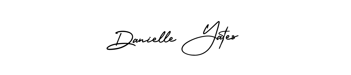 The best way (AmerikaSignatureDemo-Regular) to make a short signature is to pick only two or three words in your name. The name Danielle Yates include a total of six letters. For converting this name. Danielle Yates signature style 3 images and pictures png