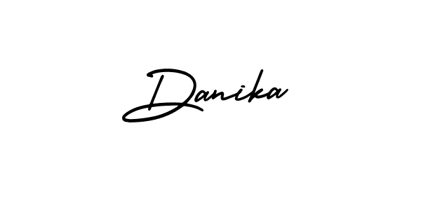 Design your own signature with our free online signature maker. With this signature software, you can create a handwritten (AmerikaSignatureDemo-Regular) signature for name Danika. Danika signature style 3 images and pictures png