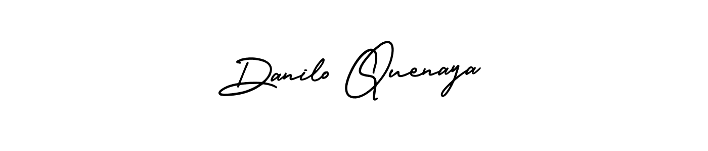 How to make Danilo Quenaya name signature. Use AmerikaSignatureDemo-Regular style for creating short signs online. This is the latest handwritten sign. Danilo Quenaya signature style 3 images and pictures png