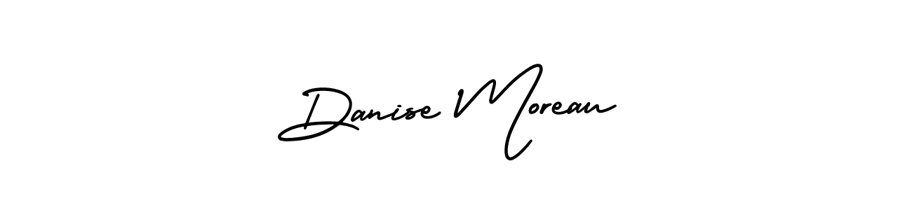 Make a beautiful signature design for name Danise Moreau. With this signature (AmerikaSignatureDemo-Regular) style, you can create a handwritten signature for free. Danise Moreau signature style 3 images and pictures png