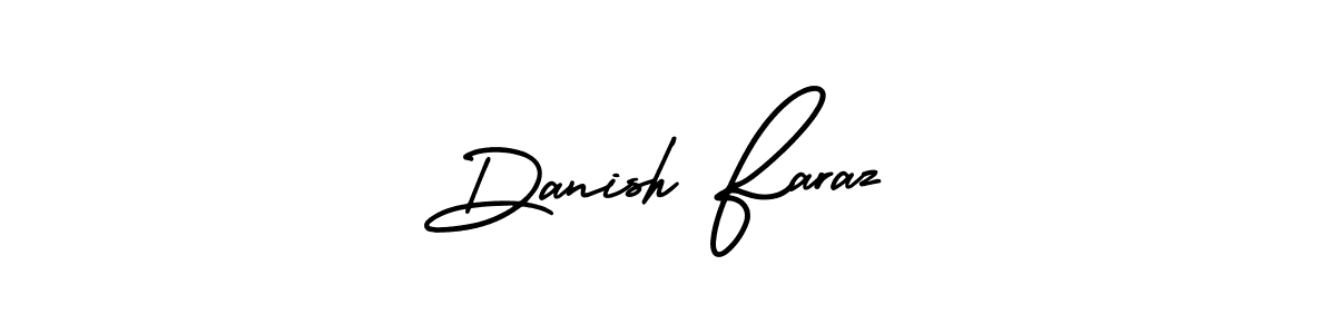 Make a beautiful signature design for name Danish Faraz. With this signature (AmerikaSignatureDemo-Regular) style, you can create a handwritten signature for free. Danish Faraz signature style 3 images and pictures png